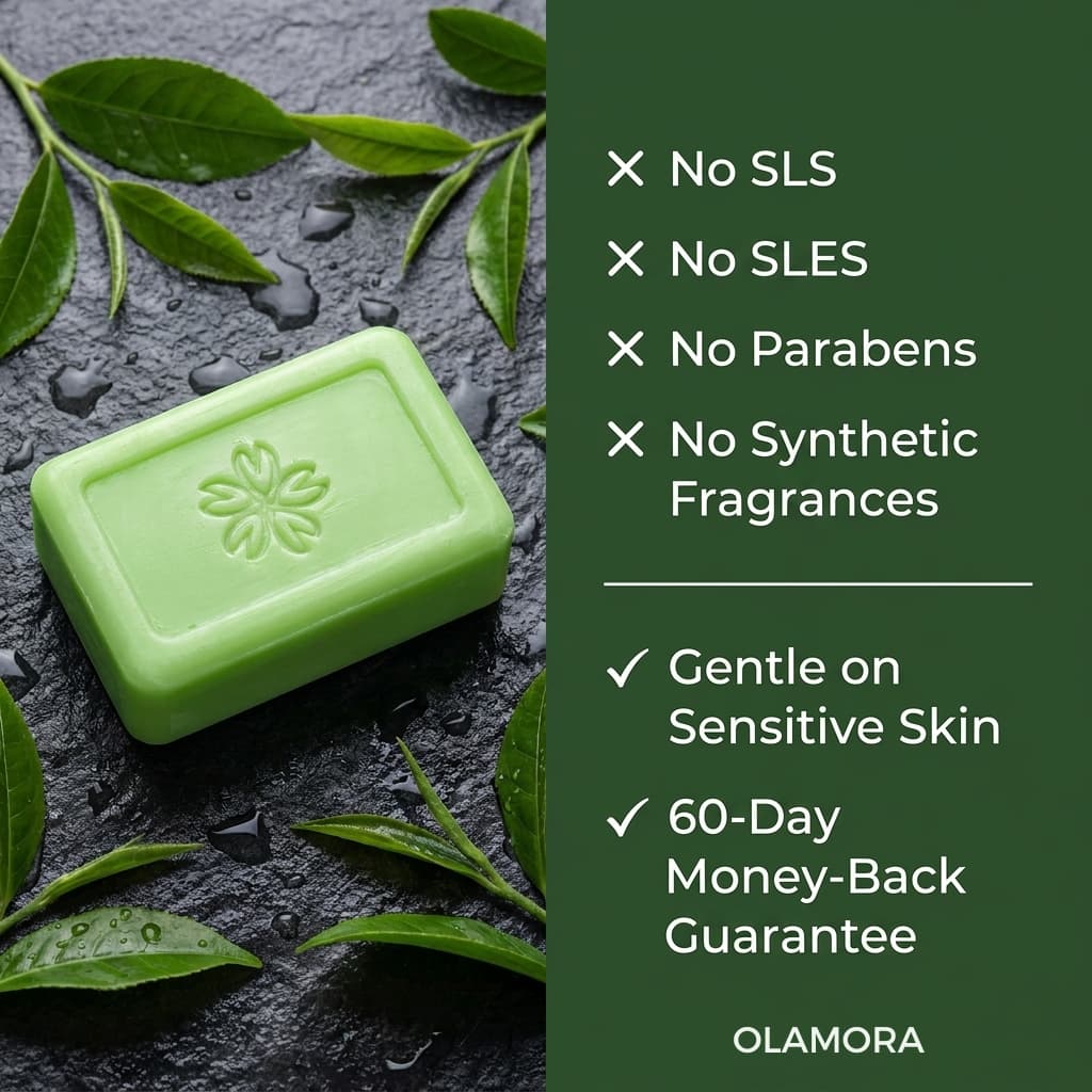 OLAMORA Antifungal Tea Tree Bar